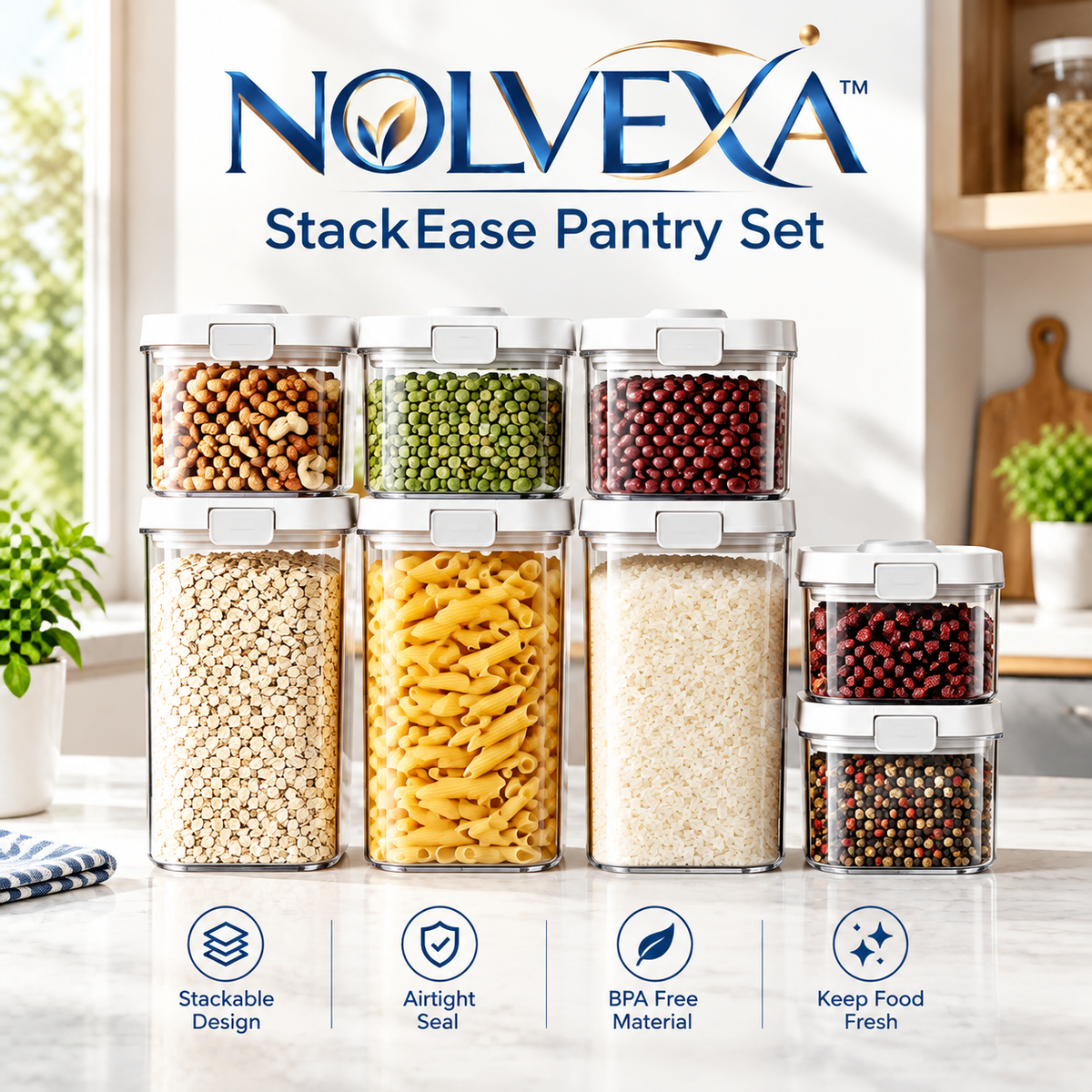 NOLVEXA™ StackEase Pantry Set